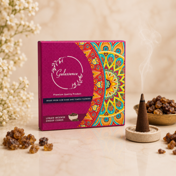 Loban Dry Dhoop Cones - 24 Pieces